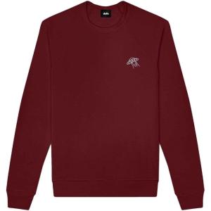 imageDALIX UFO Embroidered Fleece Crewneck Long Sleeve Sweatshirt MensMaroon