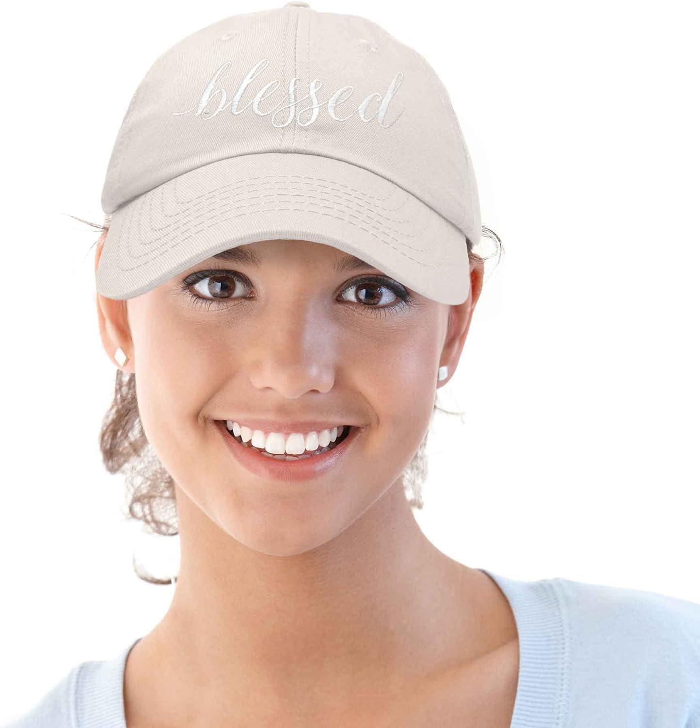 imageDALIX Blessed Womens Baseball Cap Soft Cotton Dad HatBeige