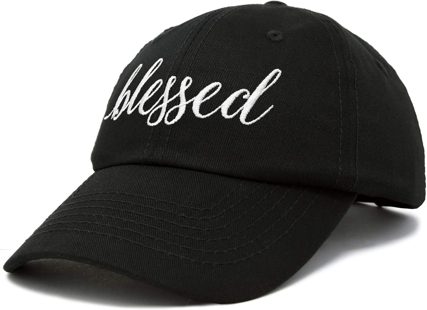 imageDALIX Blessed Womens Baseball Cap Soft Cotton Dad HatBlack