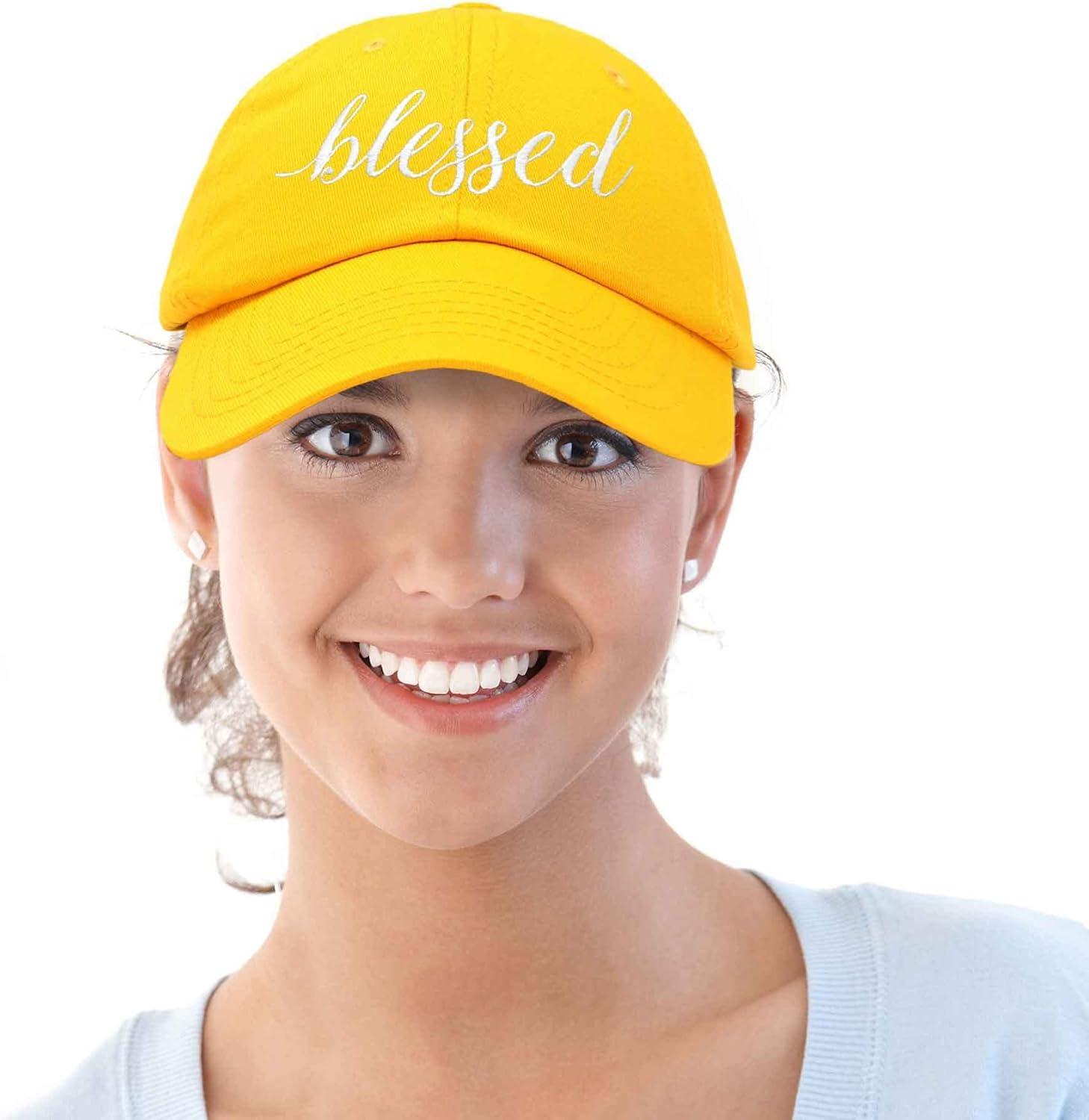 imageDALIX Blessed Womens Baseball Cap Soft Cotton Dad HatGold