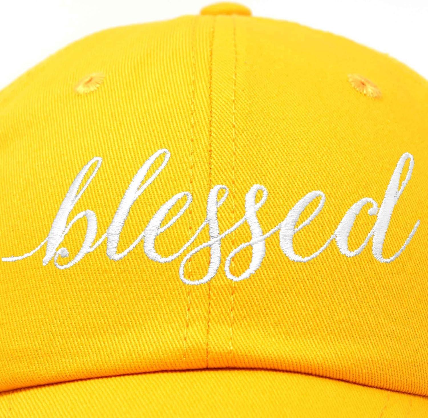 imageDALIX Blessed Womens Baseball Cap Soft Cotton Dad HatGold