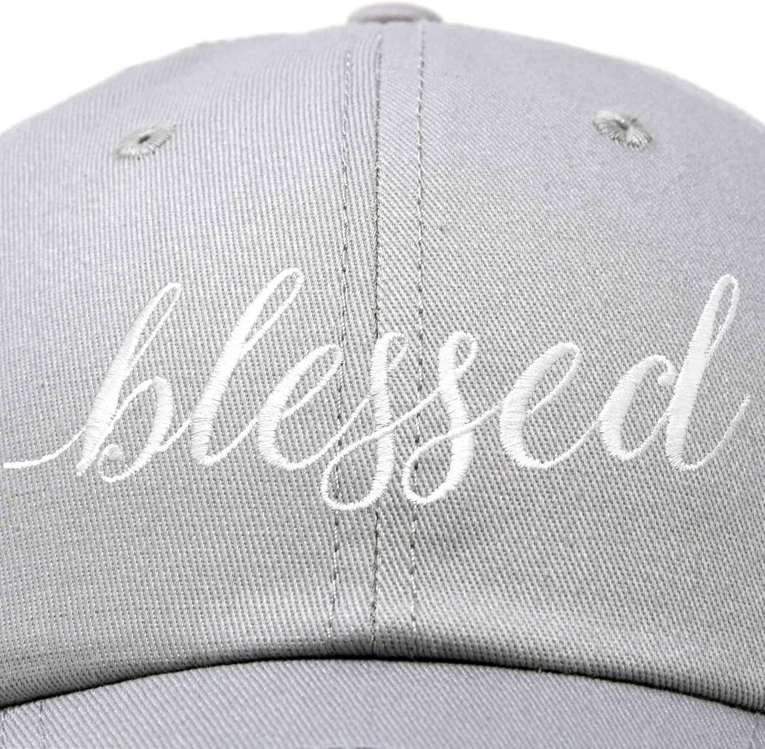 imageDALIX Blessed Womens Baseball Cap Soft Cotton Dad HatGray