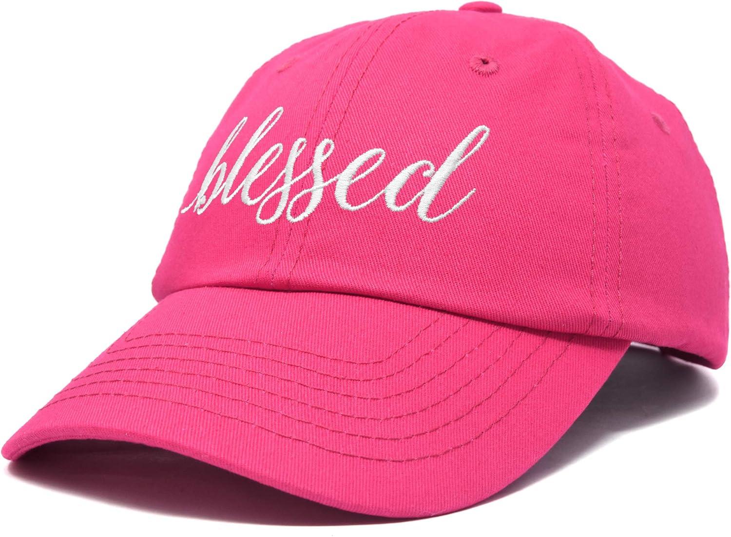 imageDALIX Blessed Womens Baseball Cap Soft Cotton Dad HatHot Pink
