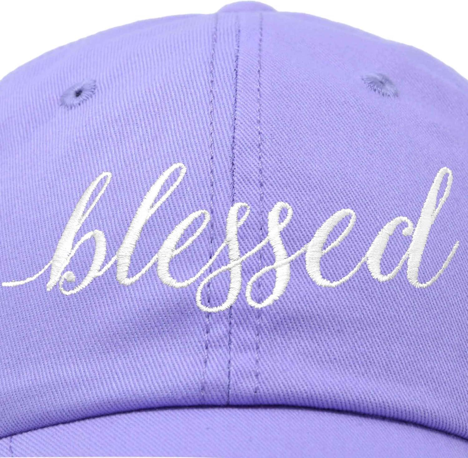 imageDALIX Blessed Womens Baseball Cap Soft Cotton Dad HatLavender