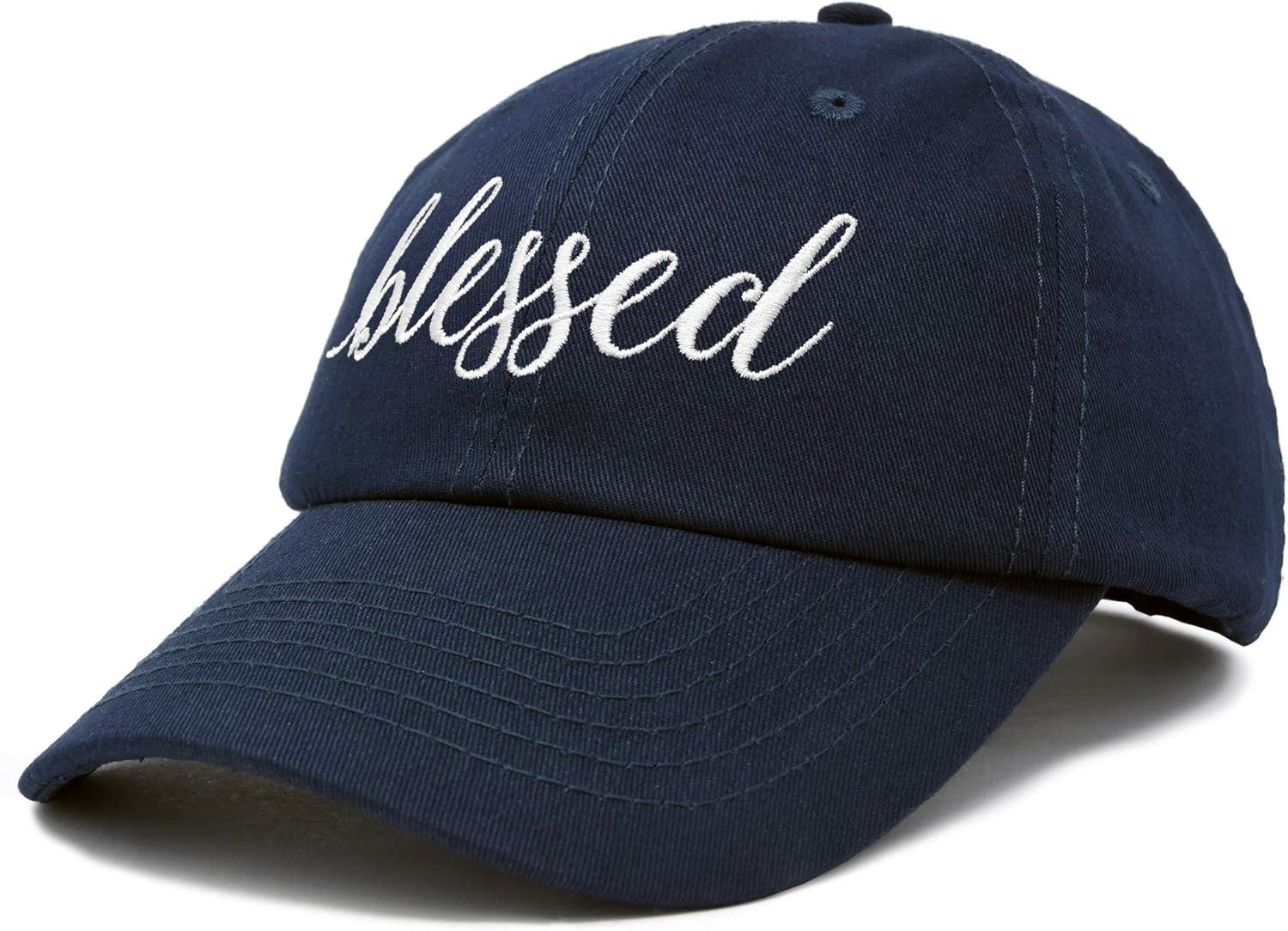 imageDALIX Blessed Womens Baseball Cap Soft Cotton Dad HatNavy Blue