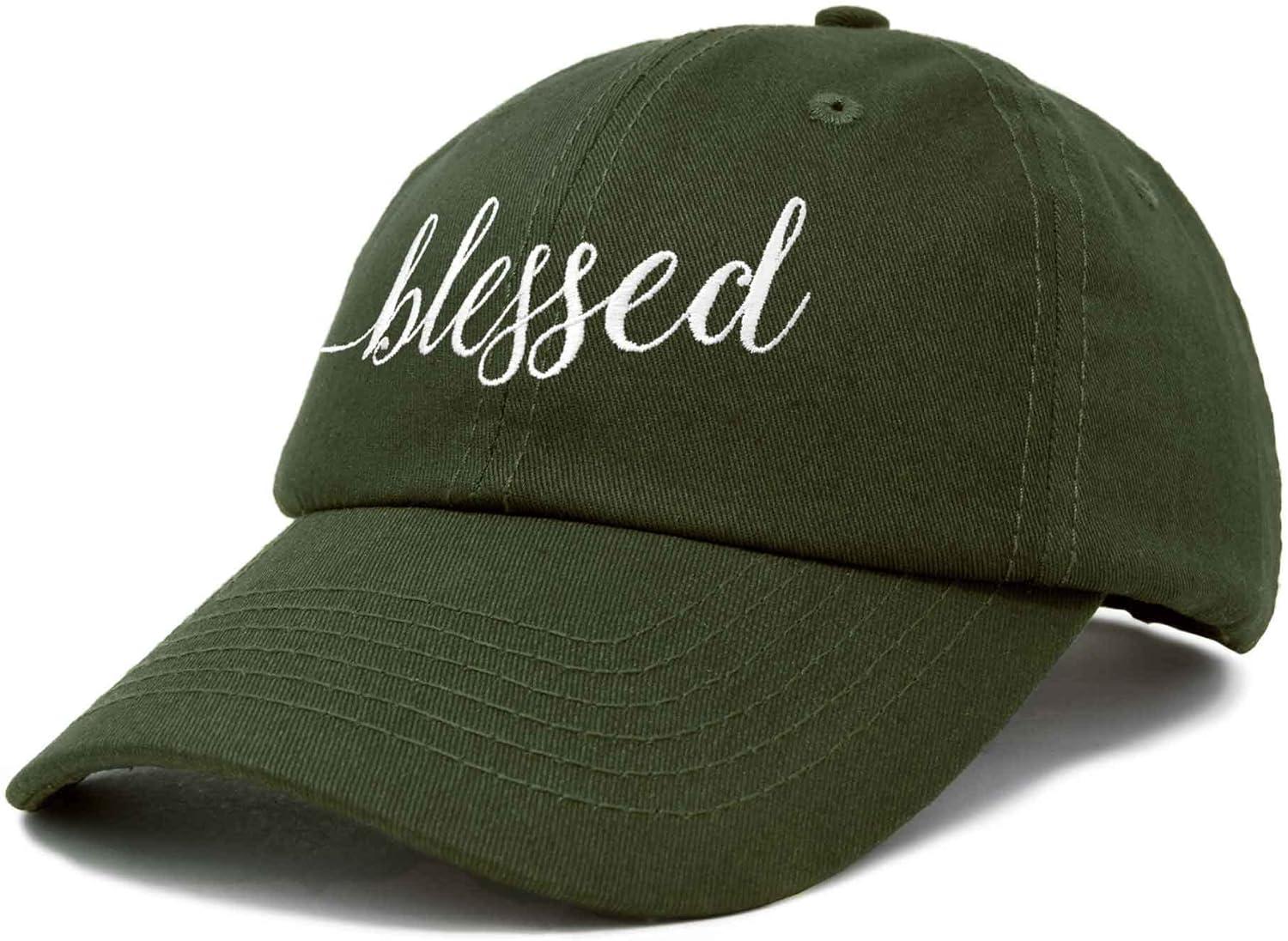 imageDALIX Blessed Womens Baseball Cap Soft Cotton Dad HatOlive