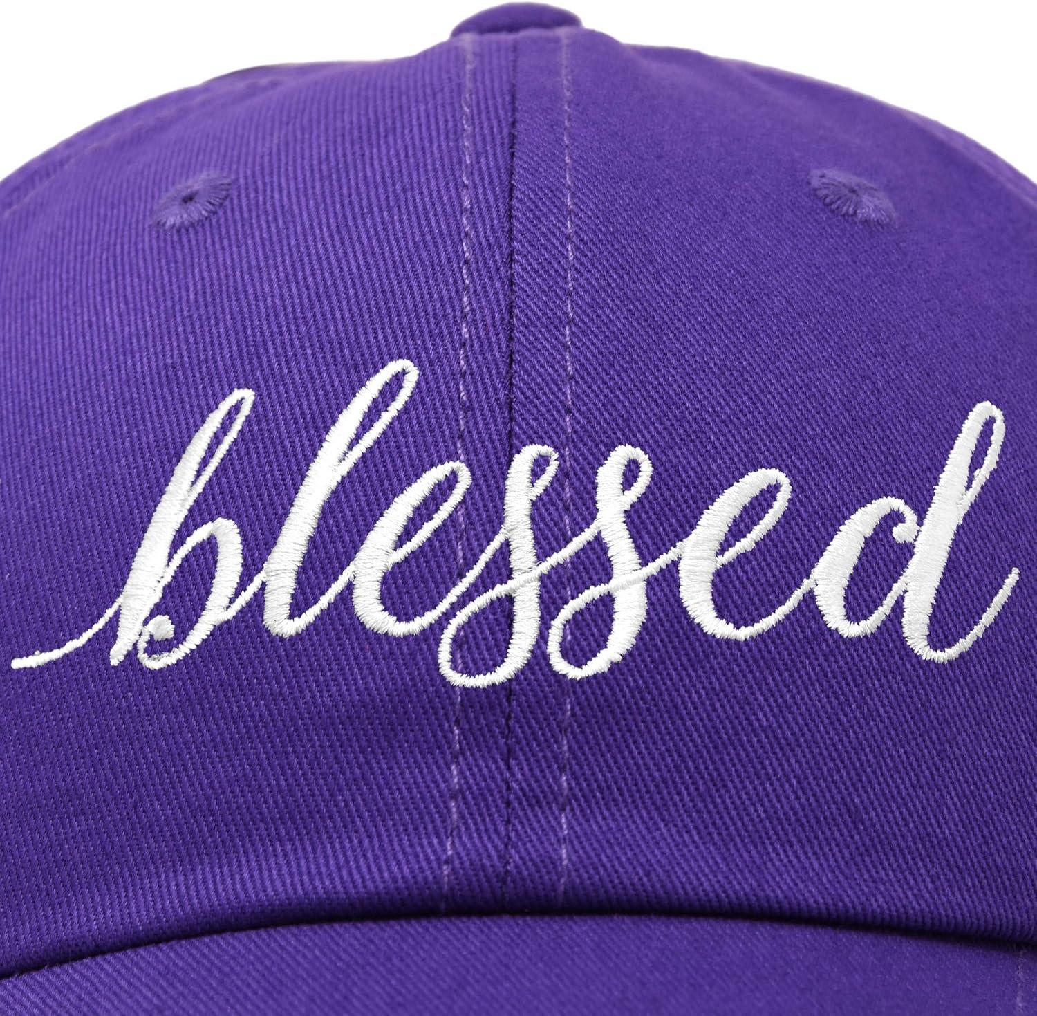 imageDALIX Blessed Womens Baseball Cap Soft Cotton Dad HatPurple