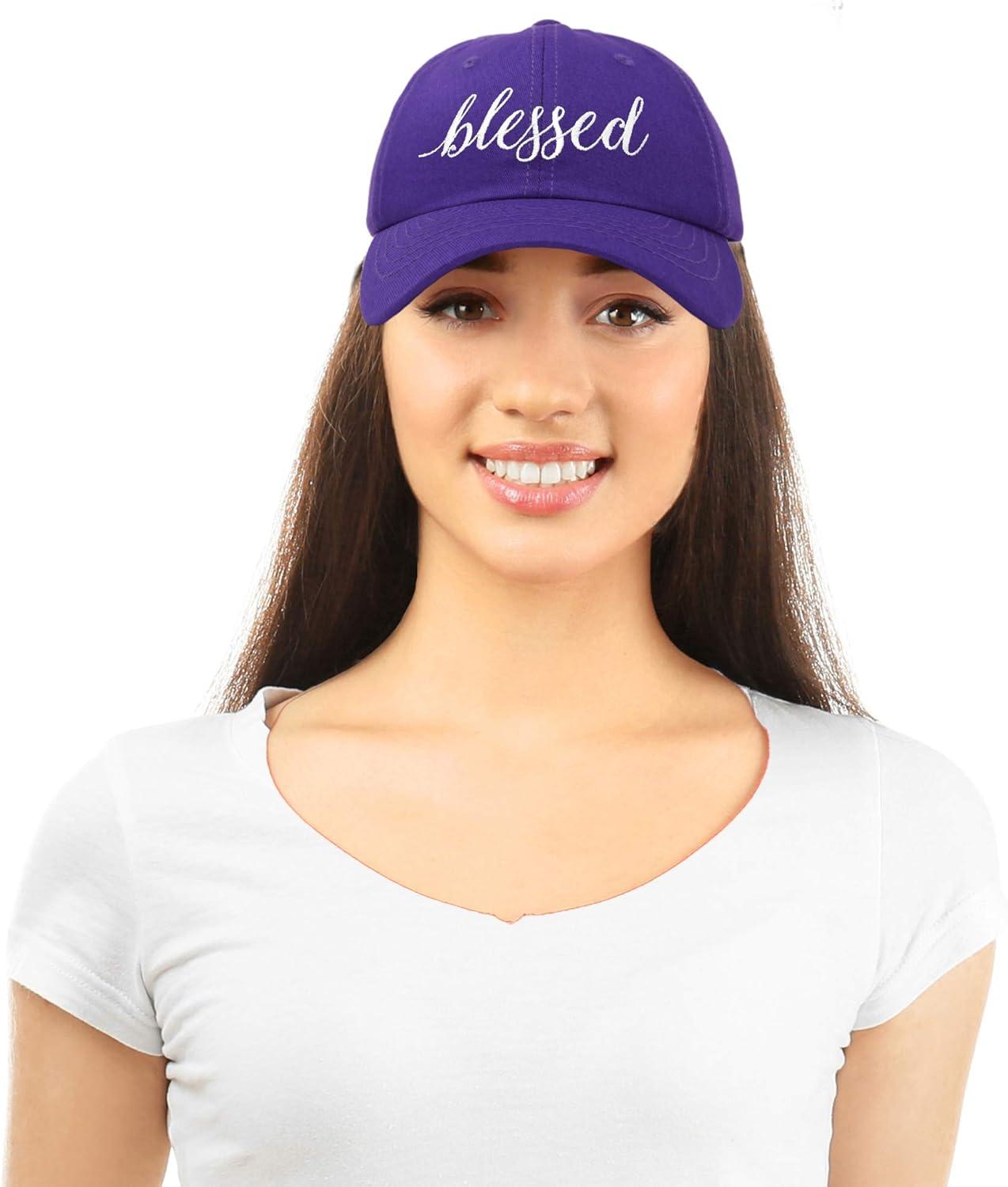 imageDALIX Blessed Womens Baseball Cap Soft Cotton Dad HatPurple