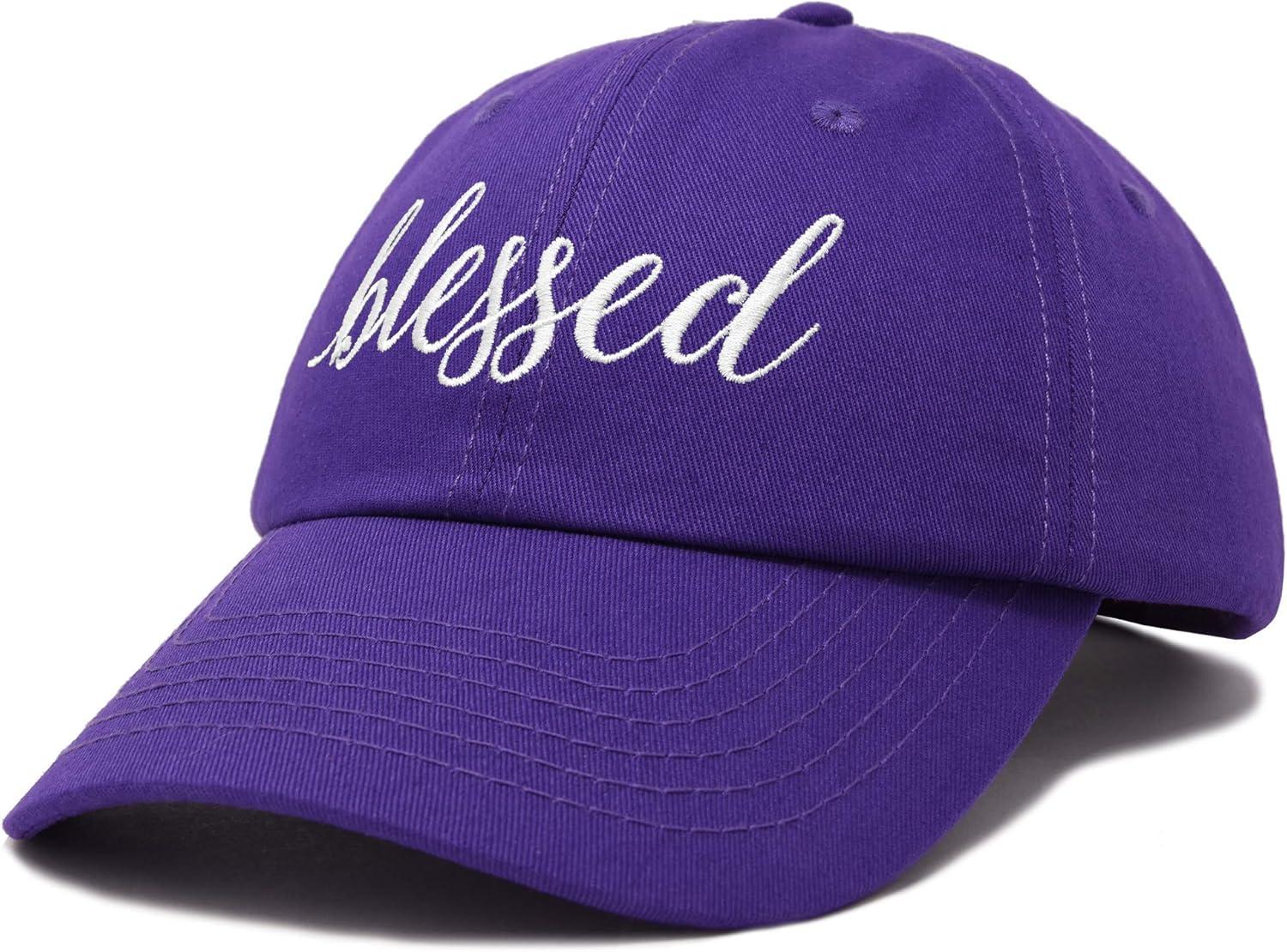 imageDALIX Blessed Womens Baseball Cap Soft Cotton Dad HatPurple