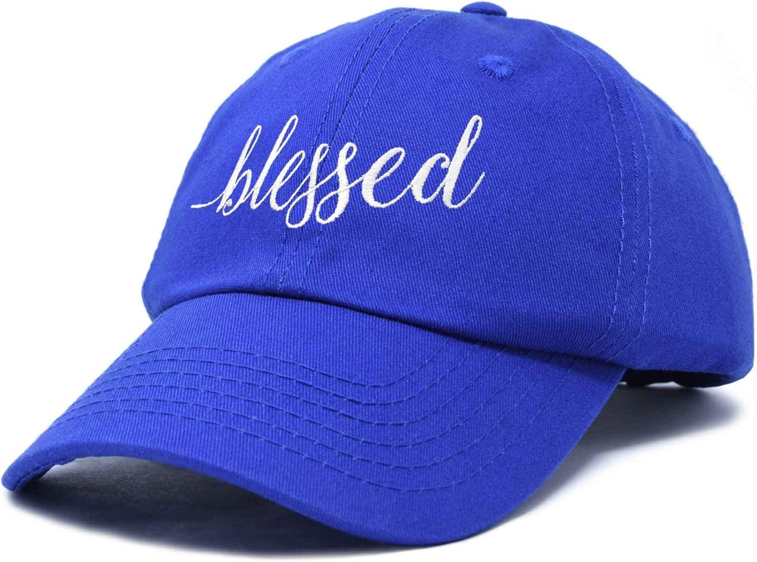 imageDALIX Blessed Womens Baseball Cap Soft Cotton Dad HatRoyal Blue
