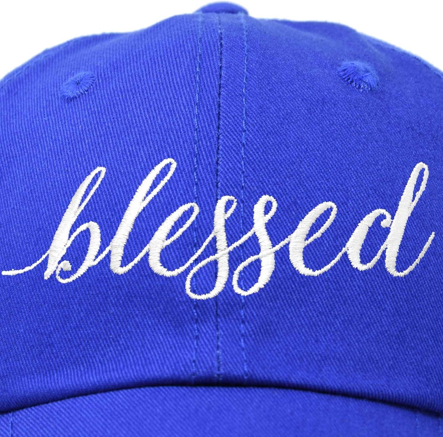imageDALIX Blessed Womens Baseball Cap Soft Cotton Dad HatRoyal Blue