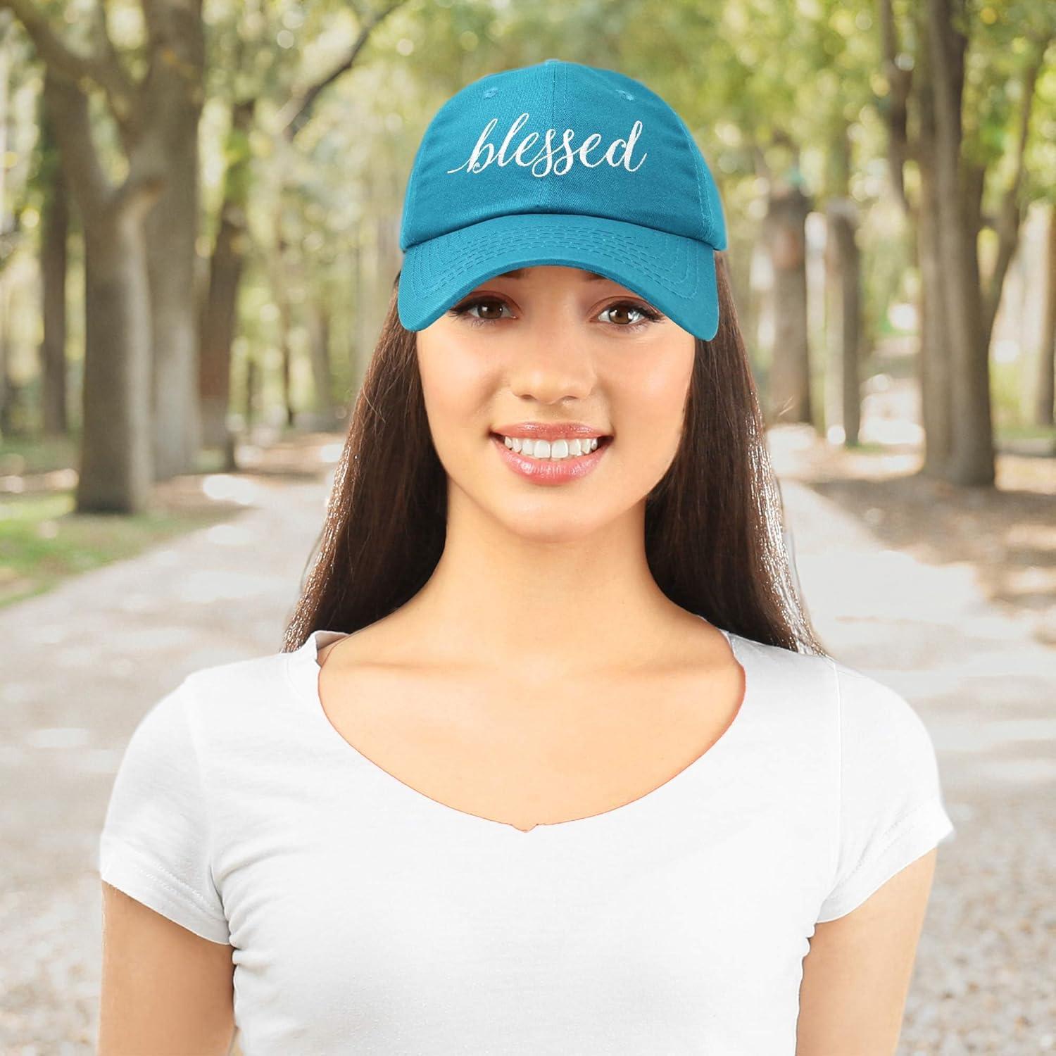imageDALIX Blessed Womens Baseball Cap Soft Cotton Dad HatTeal
