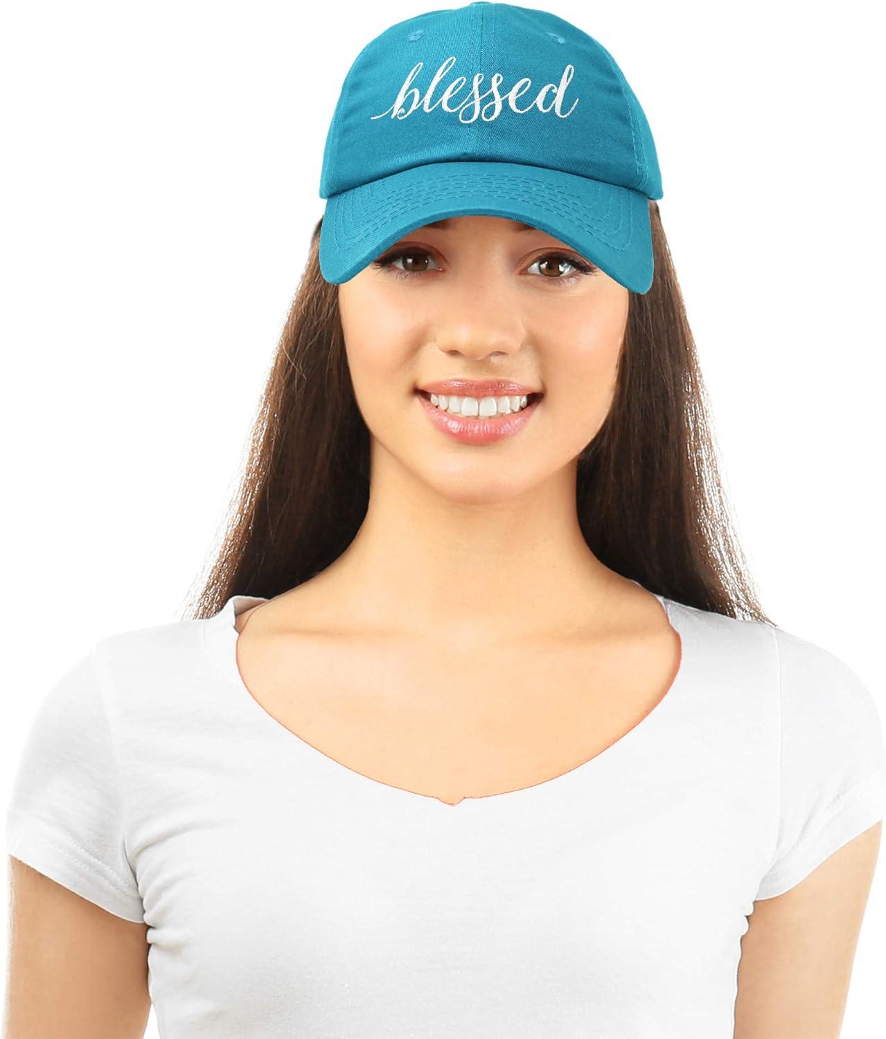 imageDALIX Blessed Womens Baseball Cap Soft Cotton Dad HatTeal