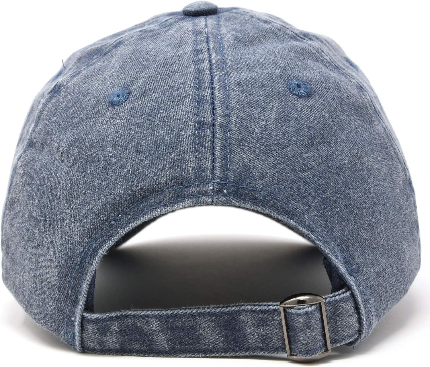 imageDALIX Blessed Womens Baseball Cap Soft Cotton Dad HatWashed Denim Navy Blue