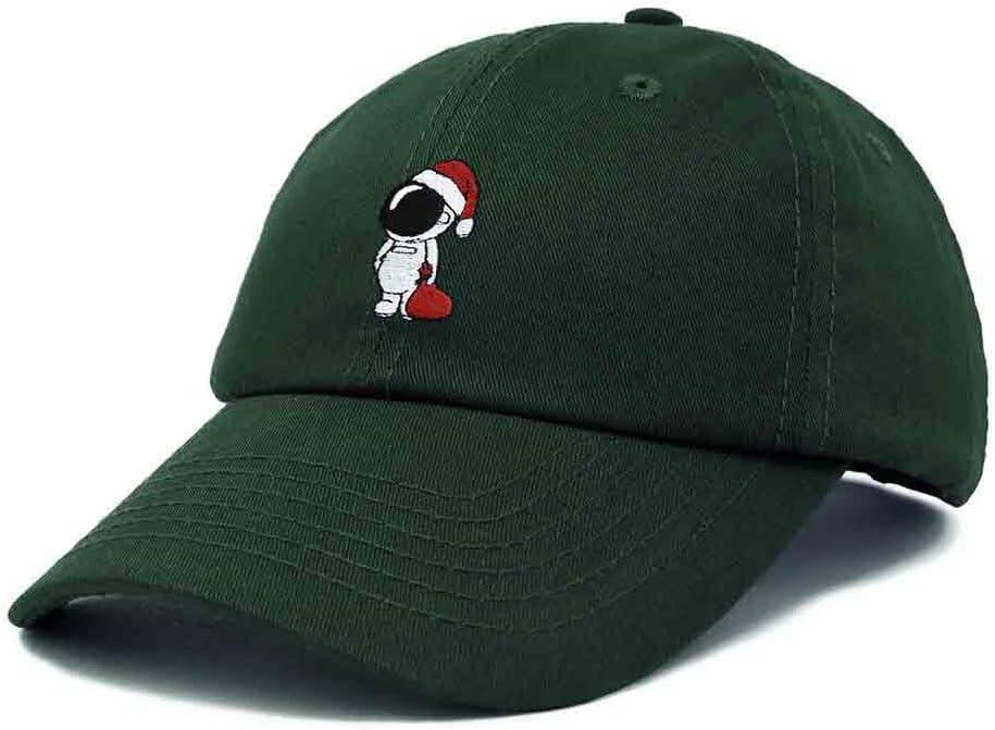 imageDALIX Christmas Astronaut Embroidered Dad Hat Xmas Cotton Baseball Cap WomenDark Green