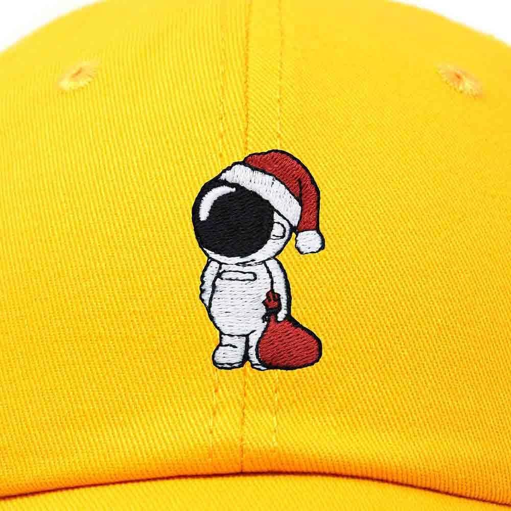 imageDALIX Christmas Astronaut Embroidered Dad Hat Xmas Cotton Baseball Cap WomenGold