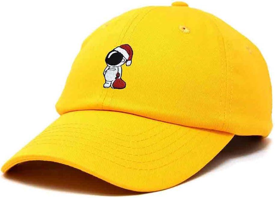 imageDALIX Christmas Astronaut Embroidered Dad Hat Xmas Cotton Baseball Cap WomenGold