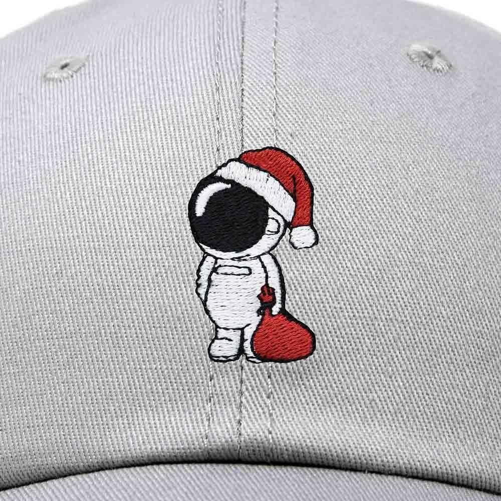 imageDALIX Christmas Astronaut Embroidered Dad Hat Xmas Cotton Baseball Cap WomenGray
