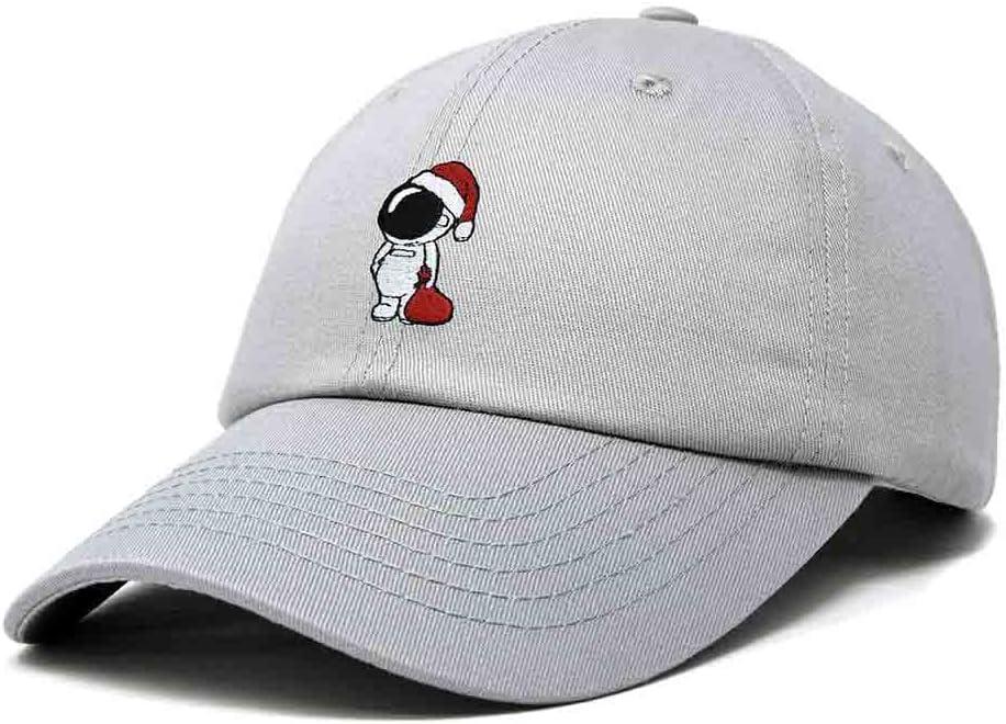 imageDALIX Christmas Astronaut Embroidered Dad Hat Xmas Cotton Baseball Cap WomenGray