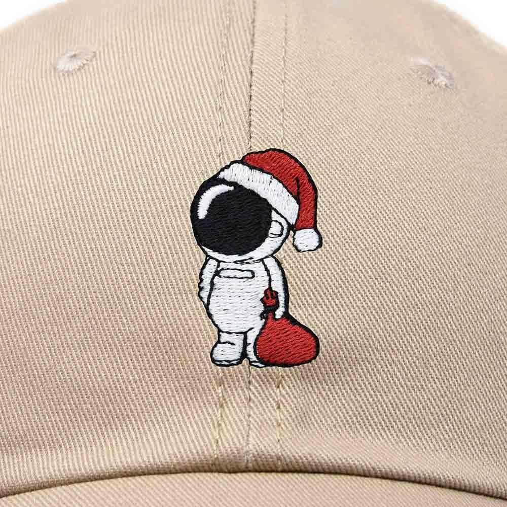 imageDALIX Christmas Astronaut Embroidered Dad Hat Xmas Cotton Baseball Cap WomenKhaki