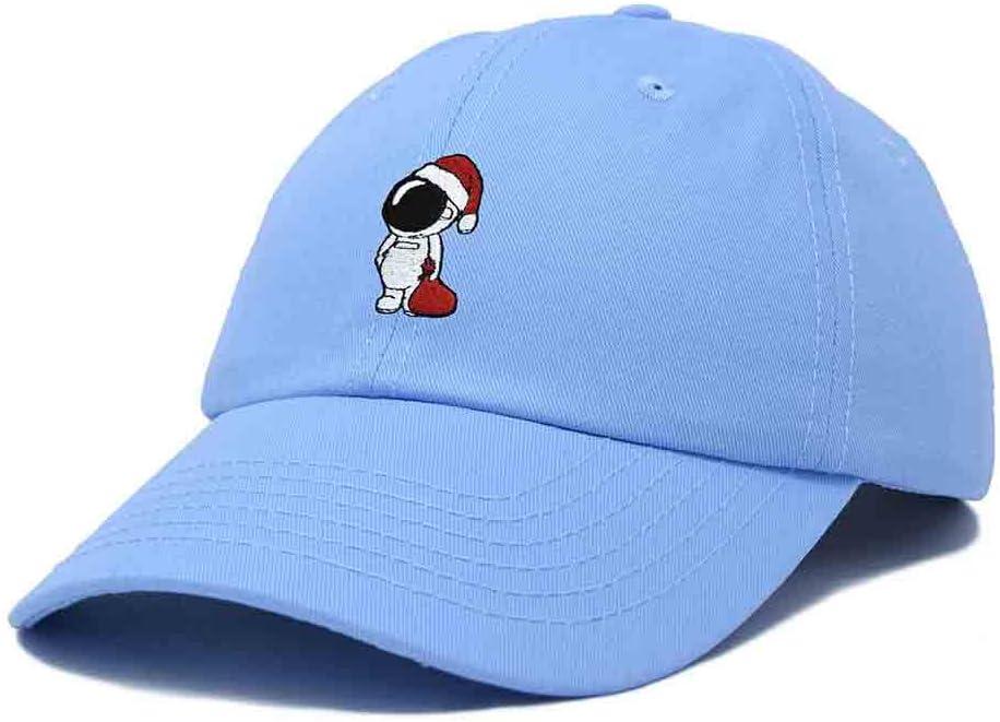 imageDALIX Christmas Astronaut Embroidered Dad Hat Xmas Cotton Baseball Cap WomenLight Blue