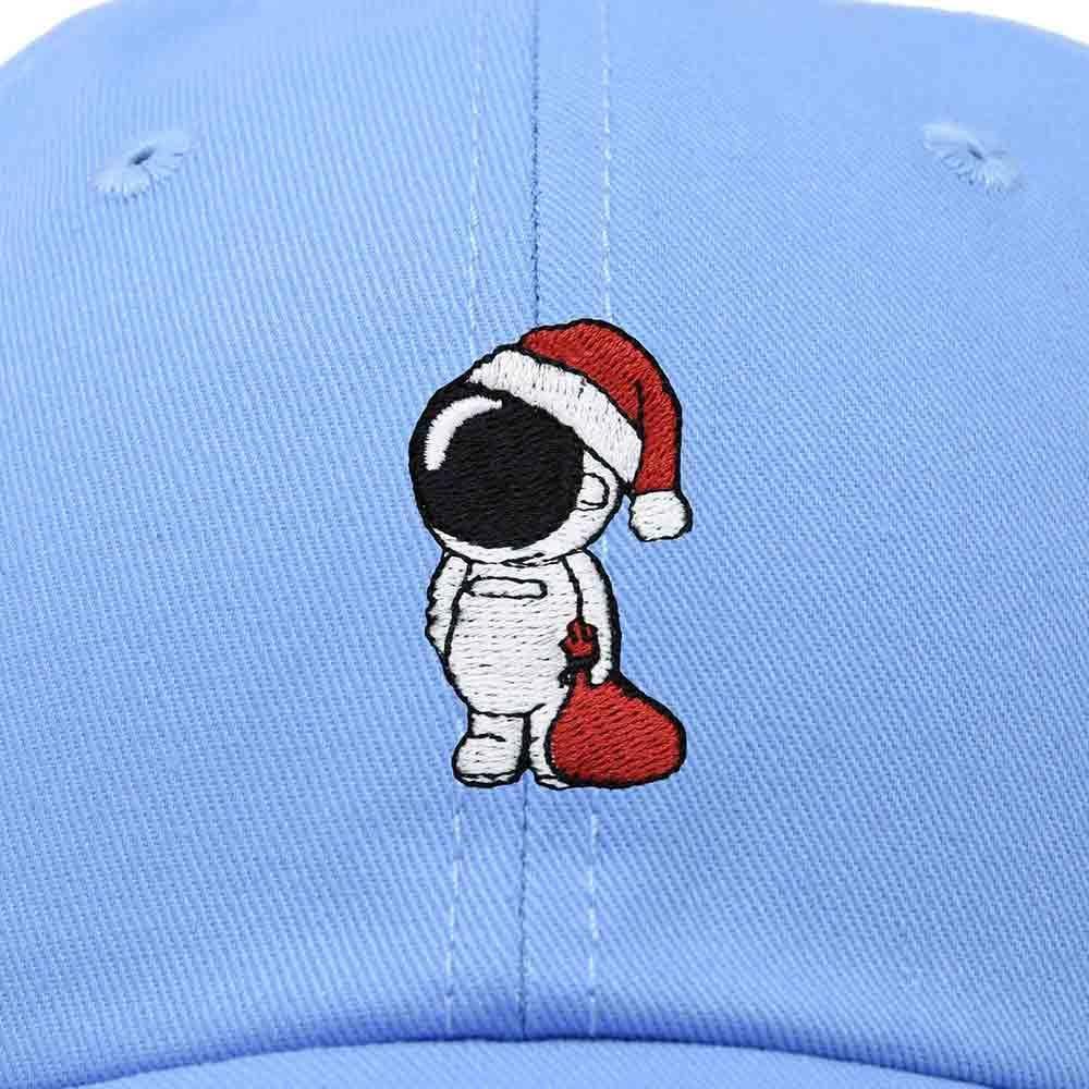 imageDALIX Christmas Astronaut Embroidered Dad Hat Xmas Cotton Baseball Cap WomenLight Blue