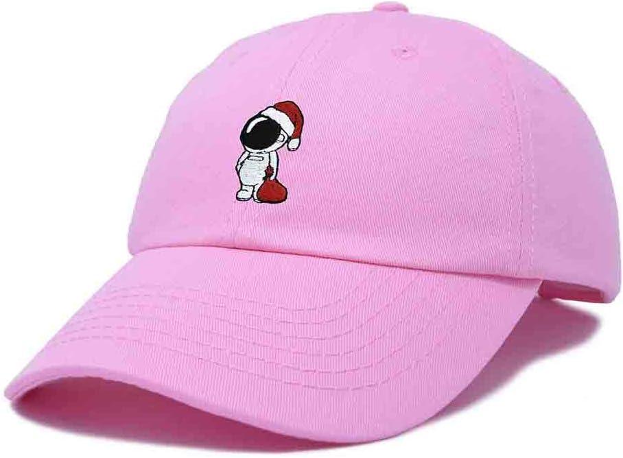 imageDALIX Christmas Astronaut Embroidered Dad Hat Xmas Cotton Baseball Cap WomenLight Pink