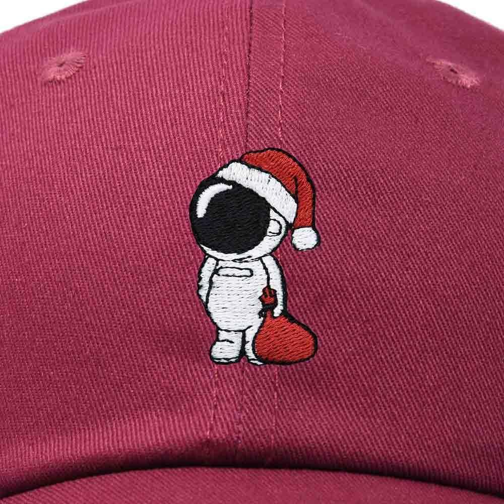 imageDALIX Christmas Astronaut Embroidered Dad Hat Xmas Cotton Baseball Cap WomenMaroon