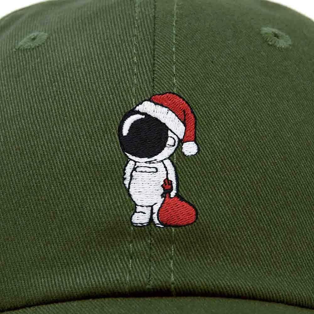 imageDALIX Christmas Astronaut Embroidered Dad Hat Xmas Cotton Baseball Cap WomenOlive