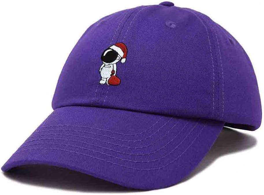 imageDALIX Christmas Astronaut Embroidered Dad Hat Xmas Cotton Baseball Cap WomenPurple
