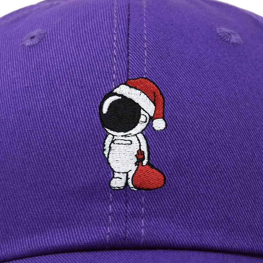 imageDALIX Christmas Astronaut Embroidered Dad Hat Xmas Cotton Baseball Cap WomenPurple