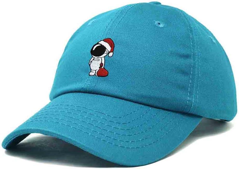 imageDALIX Christmas Astronaut Embroidered Dad Hat Xmas Cotton Baseball Cap WomenTeal
