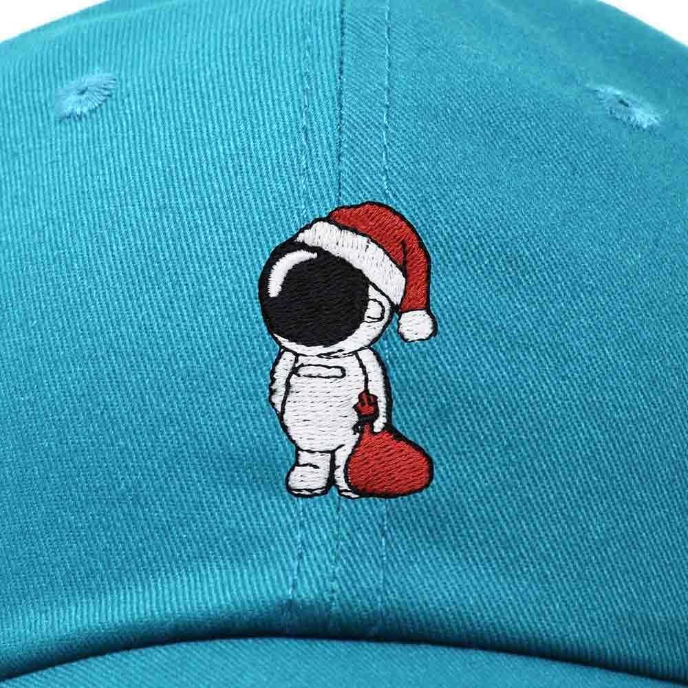 imageDALIX Christmas Astronaut Embroidered Dad Hat Xmas Cotton Baseball Cap WomenTeal