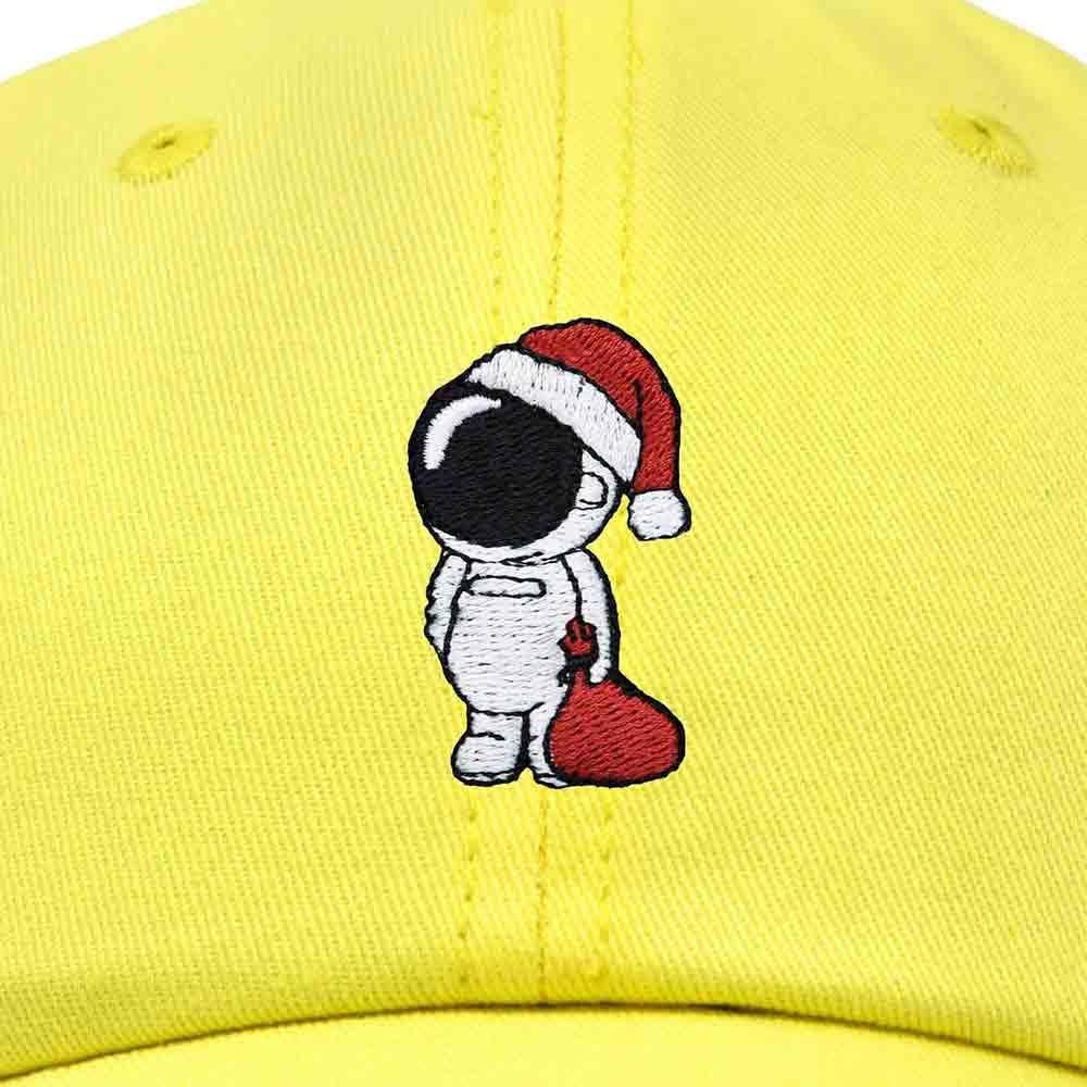 imageDALIX Christmas Astronaut Embroidered Dad Hat Xmas Cotton Baseball Cap WomenYellow