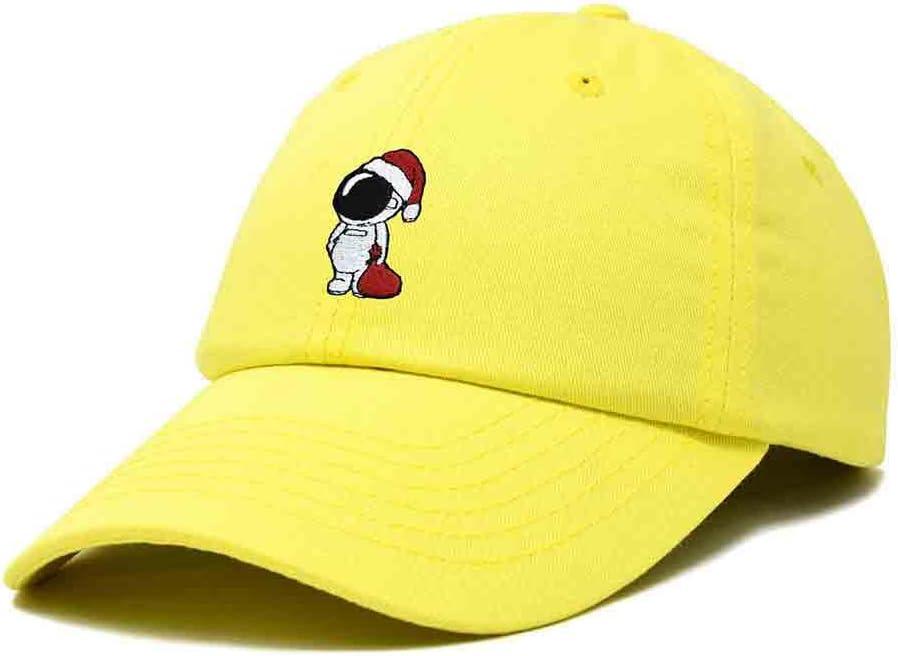 imageDALIX Christmas Astronaut Embroidered Dad Hat Xmas Cotton Baseball Cap WomenYellow