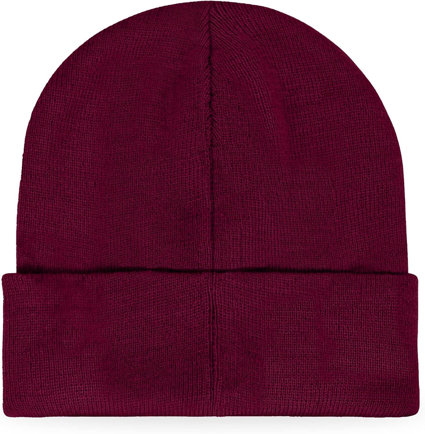 imageDALIX Embroidered Candy Cane Ghost Christmas BeanieMaroon