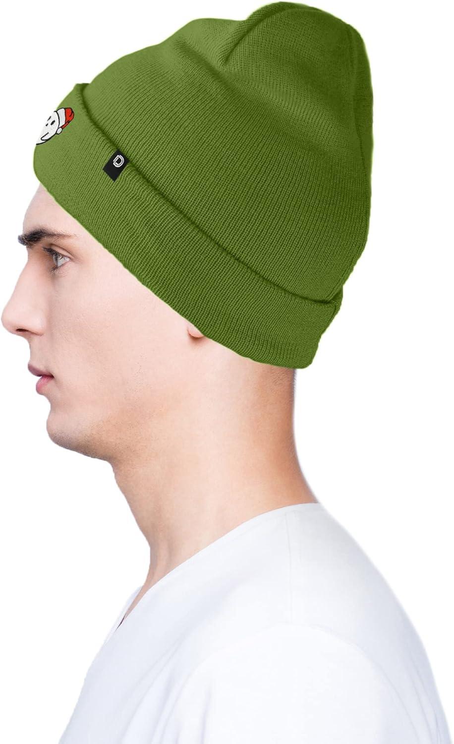 imageDALIX Embroidered Christmas Ghost Beanie Skull CapOlive