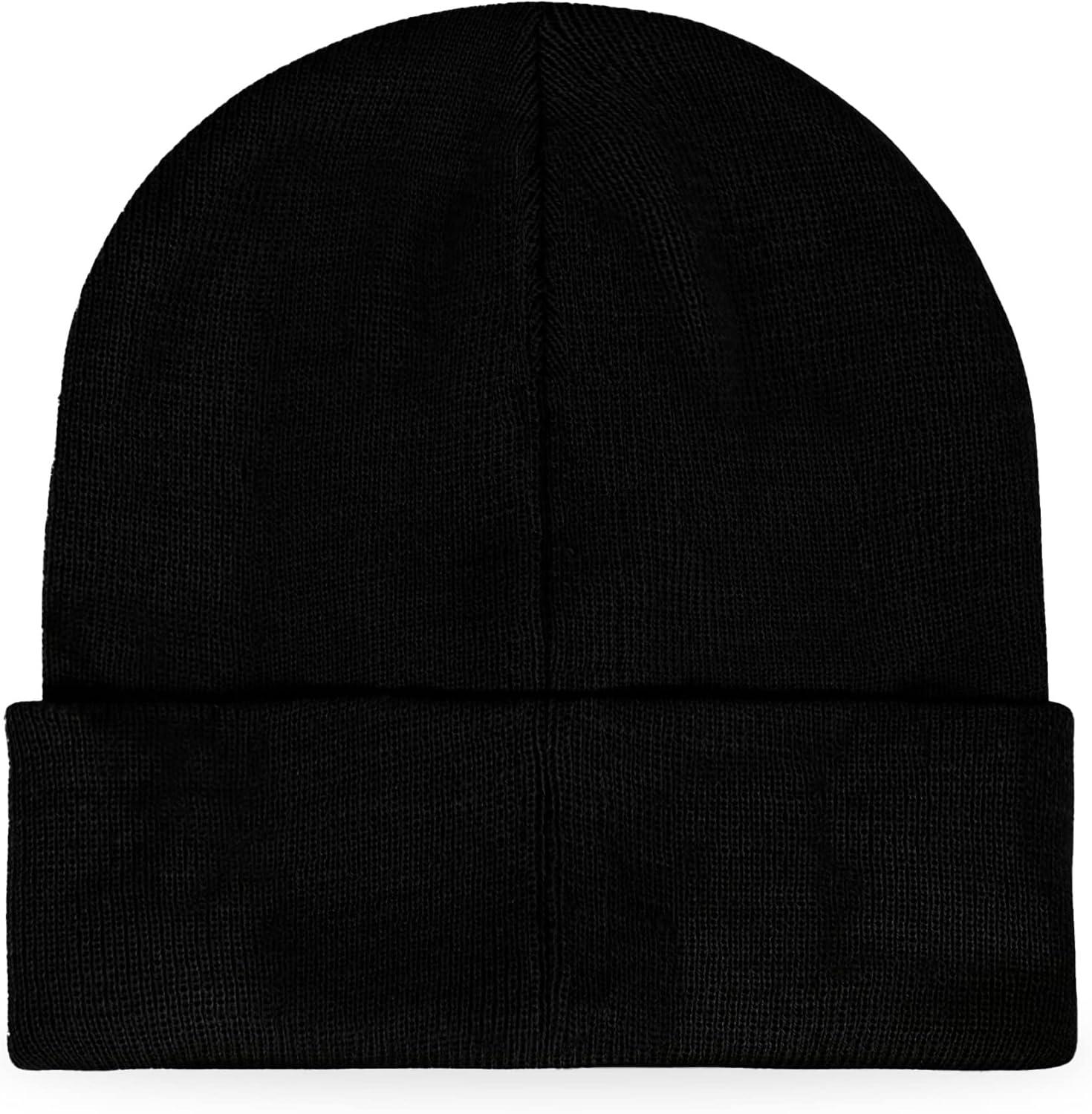 imageDALIX Embroidered Frosty Life Snowman Christmas BeanieBlack