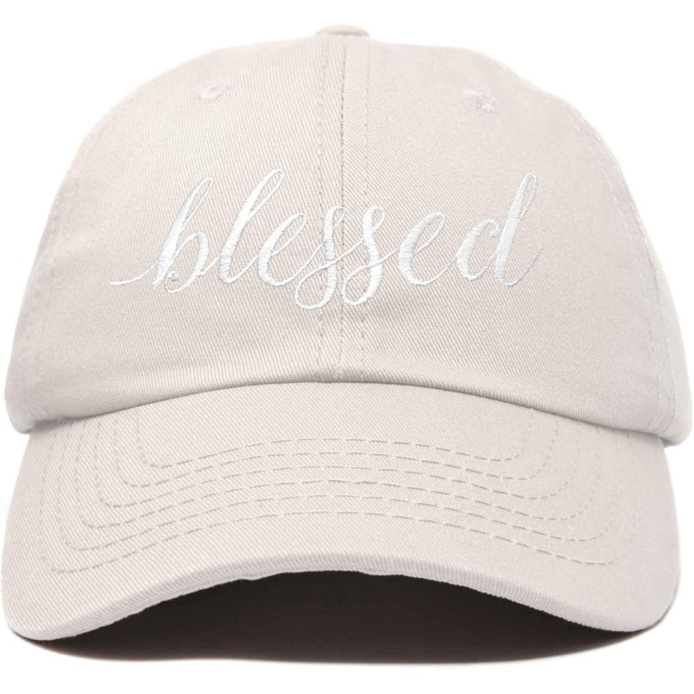 imageDALIX Blessed Womens Baseball Cap Soft Cotton Dad HatBeige