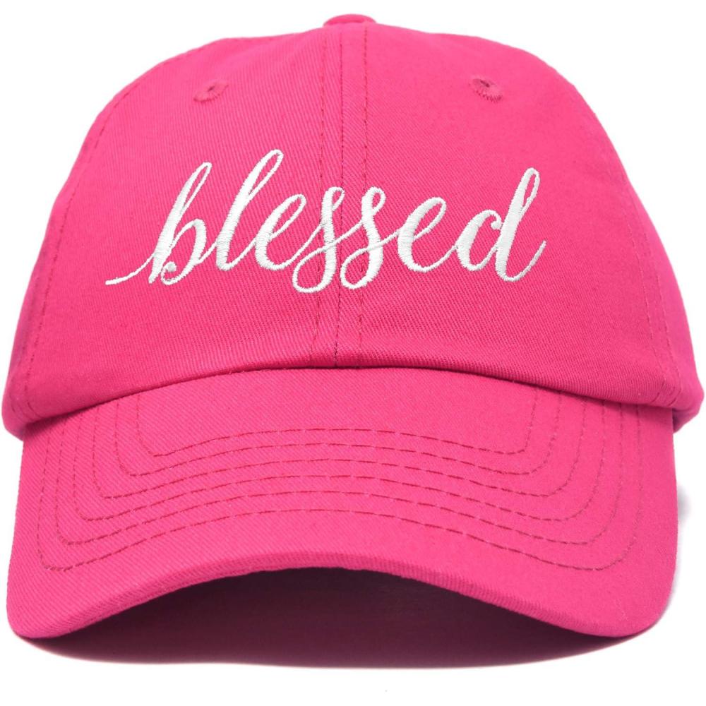 imageDALIX Blessed Womens Baseball Cap Soft Cotton Dad HatHot Pink
