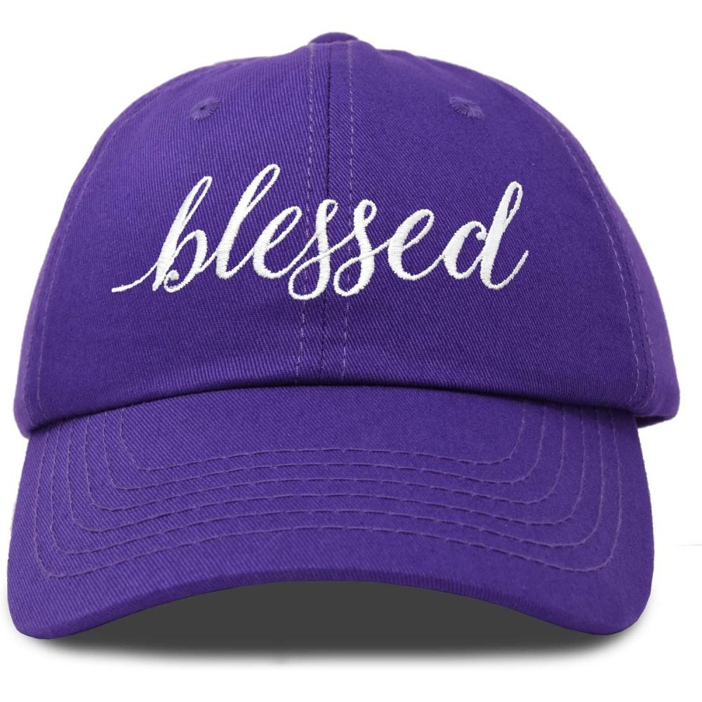 imageDALIX Blessed Womens Baseball Cap Soft Cotton Dad HatPurple