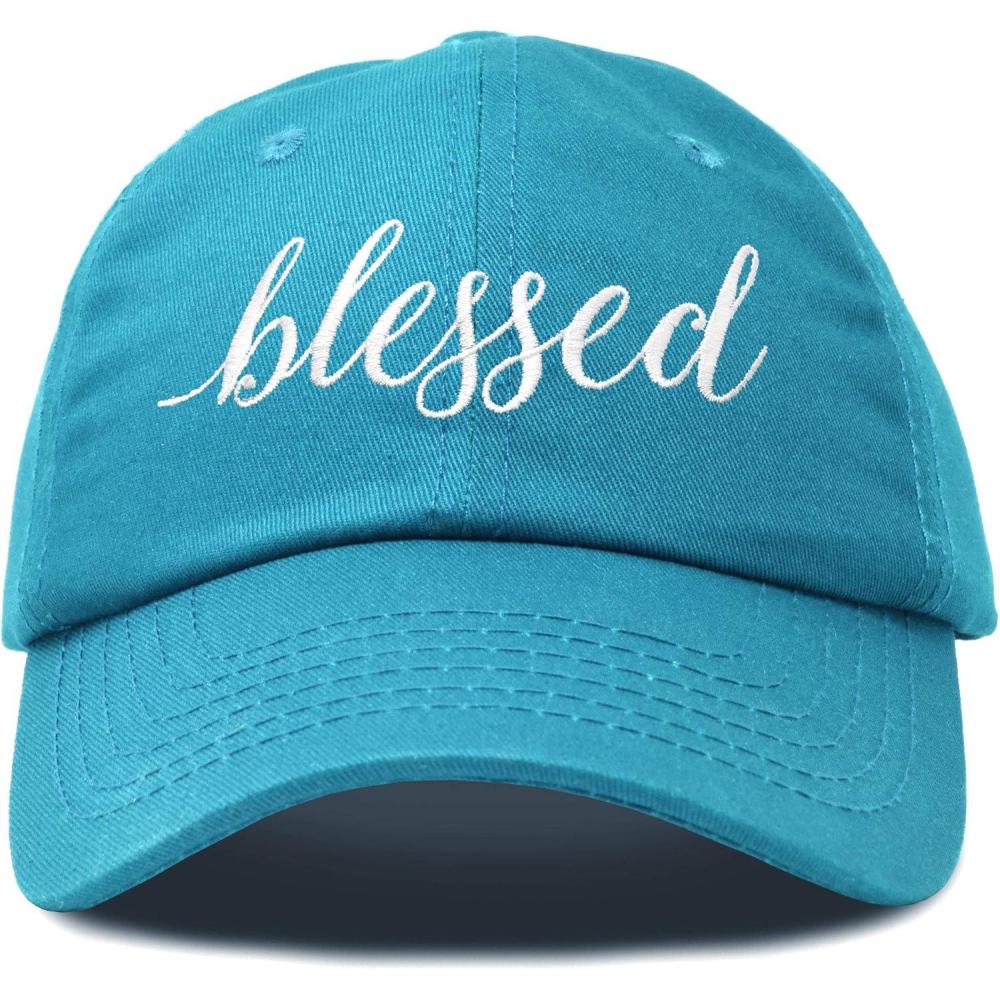 imageDALIX Blessed Womens Baseball Cap Soft Cotton Dad HatTeal