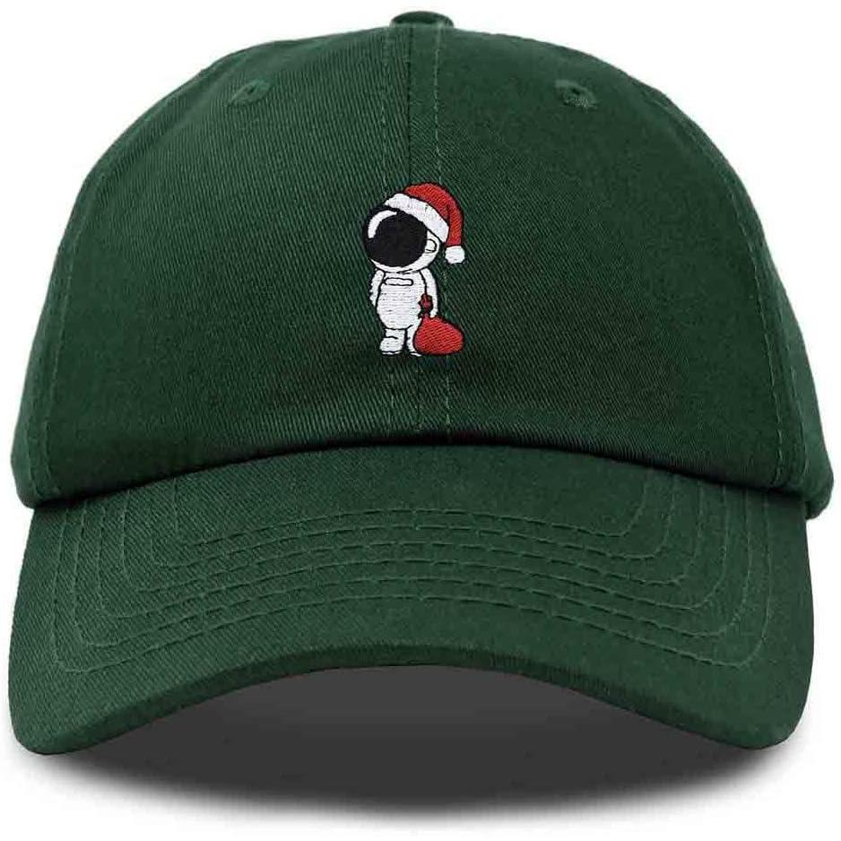 imageDALIX Christmas Astronaut Embroidered Dad Hat Xmas Cotton Baseball Cap WomenDark Green