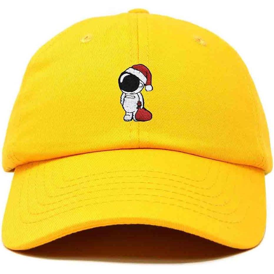 imageDALIX Christmas Astronaut Embroidered Dad Hat Xmas Cotton Baseball Cap WomenGold