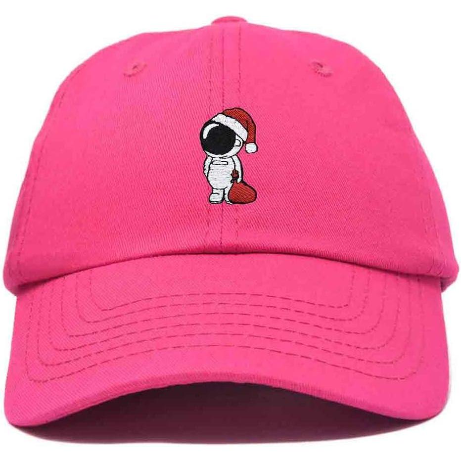 imageDALIX Christmas Astronaut Embroidered Dad Hat Xmas Cotton Baseball Cap WomenHot Pink