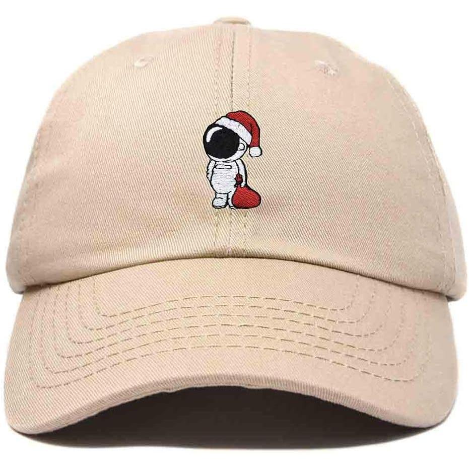 imageDALIX Christmas Astronaut Embroidered Dad Hat Xmas Cotton Baseball Cap WomenKhaki