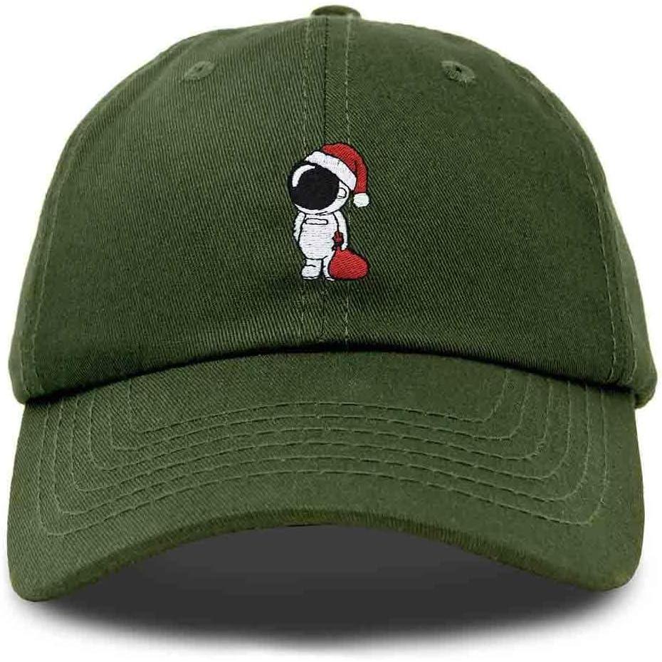 imageDALIX Christmas Astronaut Embroidered Dad Hat Xmas Cotton Baseball Cap WomenOlive