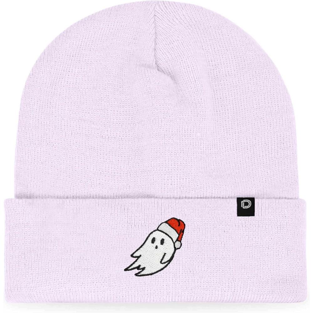 imageDALIX Embroidered Christmas Ghost Beanie Skull CapLavender