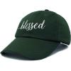 imageDALIX Blessed Womens Baseball Cap Soft Cotton Dad HatDark Green