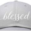imageDALIX Blessed Womens Baseball Cap Soft Cotton Dad HatGray